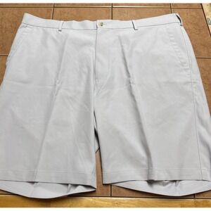 Peter Millar‎ Wicking Shorts Mens Sz 40 x 9 Gray Performance Golf Stretch Casual